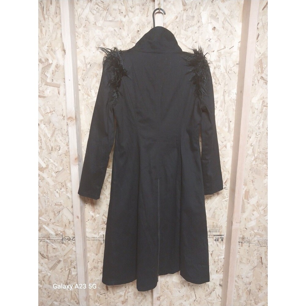 Punk Rave Large Long Black Jacket Gothic Punk - Picture 6 of 11